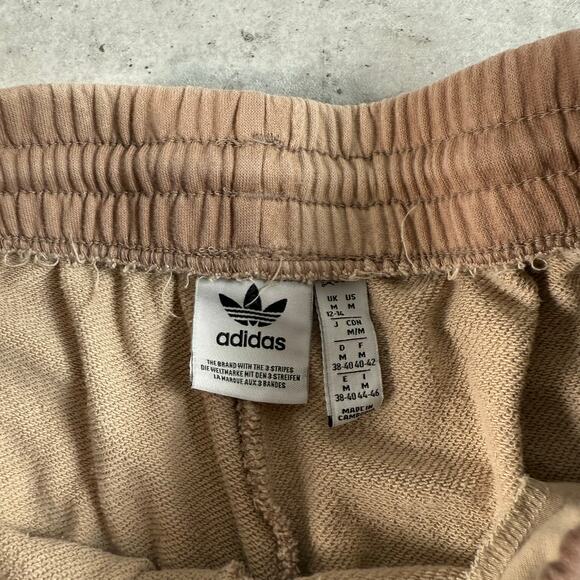 Adidas Originals Womens Brown Tie Dye Sweat Shorts Size Medium - Picture 3 of 6